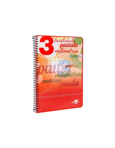CUADERNO ESP. LIDERPAPEL A5 T.CARTON PAUTA 3MM 40H.70GR. COL.SURT.