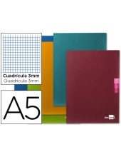 CUADERNO ENCOLADO SCRIPTUS A5 T.CARTON 3MM 48H. 90GR. COL. SURT.