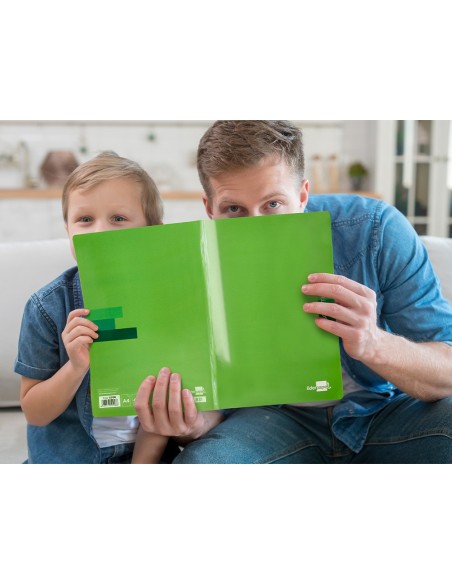 CUADERNO ENCOLADO SCRIPTUS A4 T.CARTON LISO 48H. 90GR. COL.SURT.