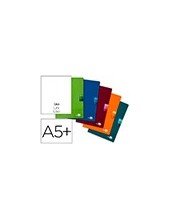 CUADERNO ENCOLADO SCRIPTUS A5 T.CARTON LISO 48H. 90GR. COL.SURT. 2