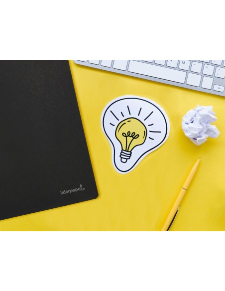 CUADERNO ENCOLADO LIDERPAPEL A4 T.CARTON HORIZONTAL 80H 60GR. NG.