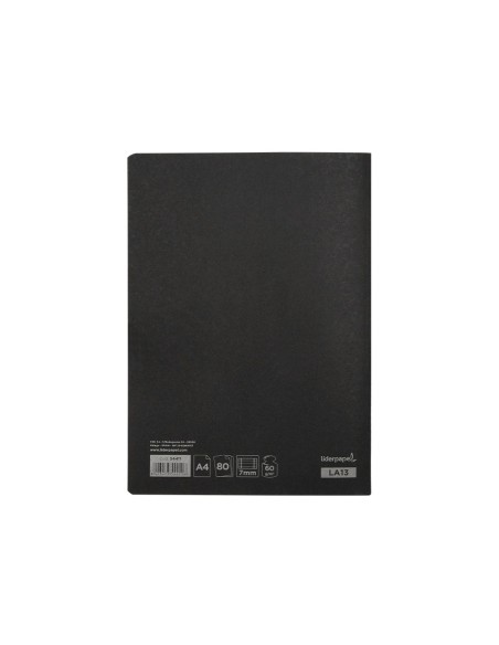CUADERNO ENCOLADO LIDERPAPEL A4 T.CARTON HORIZONTAL 80H 60GR. NG.