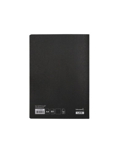 CUADERNO ENCOLADO LIDERPAPEL A4 T.CARTON LISO 80H. 60GR. NG.