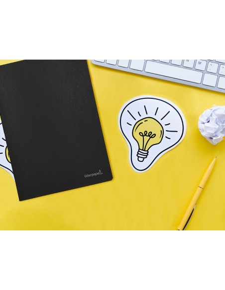 CUADERNO ENCOLADO LIDERPAPEL A5 T.CARTON HORIZONTAL 80H. 60GR. NG.