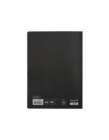 CUADERNO ENCOLADO LIDERPAPEL A5 T.CARTON LISO 80H. 60GR. NG.
