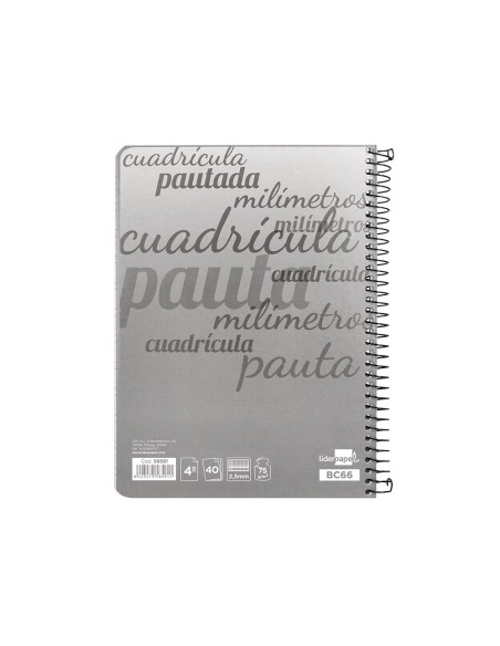 CUADERNO ESP. WRITE A5 T.BLANDA PAUTA 2.5MM 40H. 70GR. COL.SURT.
