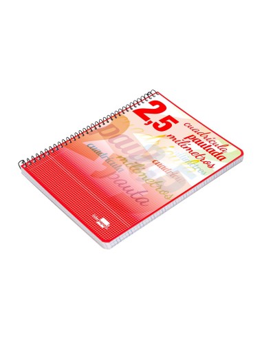 CUADERNO ESP. WRITE A5 T.BLANDA PAUTA 2.5MM 40H. 70GR. COL.SURT.
