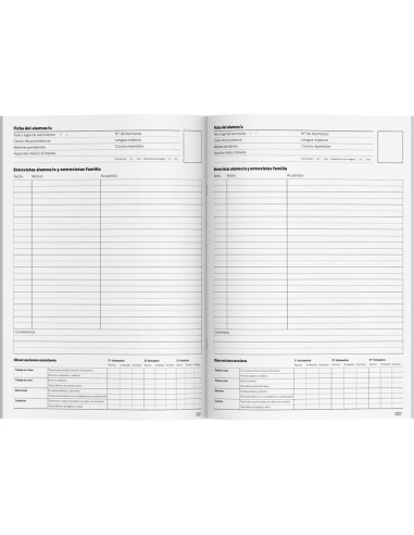 BLOC NOTAS ADDITIO A4 TUTORIA SEGUIMIENTO ALUMNADO FALTAS ASISTENCIA