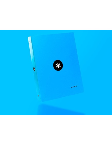 CARPETA ANTARTIK A4 FORRADA 4A.25 MM RED.AZ.