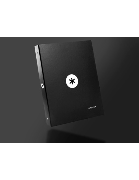 CARPETA ANTARTIK A4 FORRADA 4A.25 MM RED.NG.