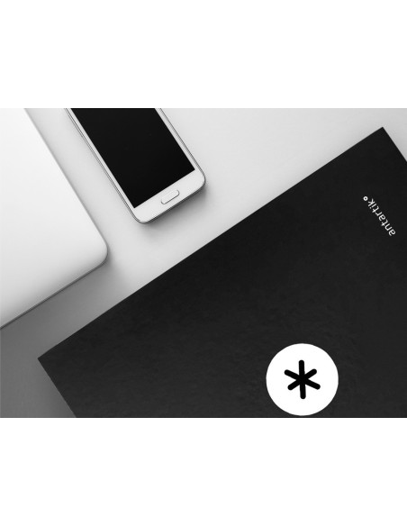 CARPETA ANTARTIK A4 FORRADA 4A.25 MM RED.NG.