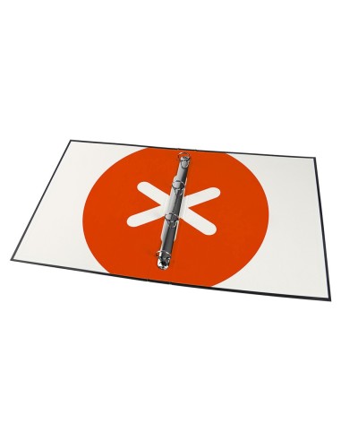 CARPETA ANTARTIK A4 FORRADA 4A.25 MM RED.NG.