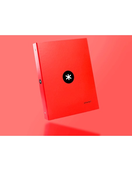 CARPETA ANTARTIK A4 FORRADA 4A.25 MM RED.RJ.