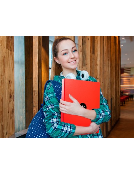 CARPETA ANTARTIK A4 FORRADA 4A.25 MM RED.RJ.