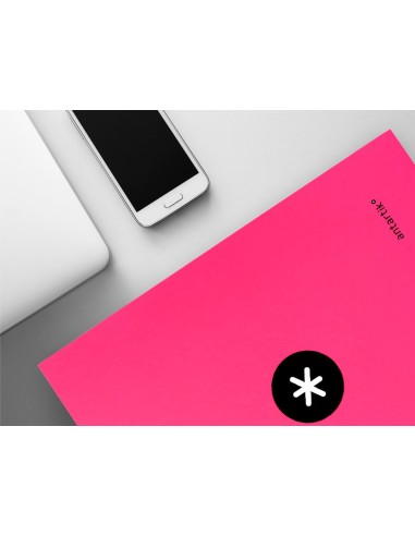 CARPETA ANTARTIK A4 FORRADA 4A.25 MM RED.RS.