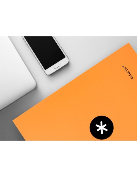 CARPETA ANTARTIK A4 FORRADA 4A.25 MM RED.SURT.