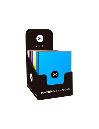 CARPETA ANTARTIK A4 FORRADA 4A.25 MM RED.SURT.