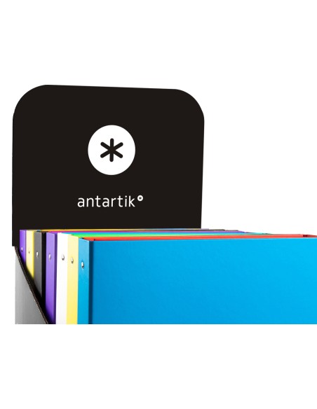 CARPETA ANTARTIK A4 FORRADA 4A.25 MM RED.SURT.