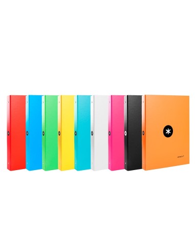 CARPETA ANTARTIK A4 FORRADA 4A.25 MM RED.SURT.