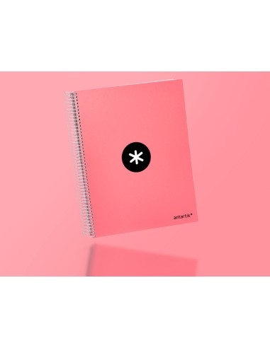 CUADERNO ESP. ANTARTIK A4 T.FORRADA 5MM 5B 4T. 120H. 100GR. CORAL