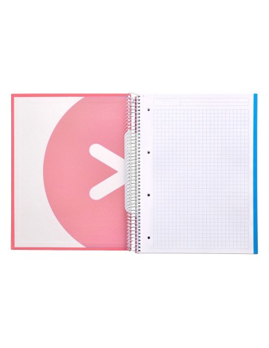 CUADERNO ESP. ANTARTIK A4 T.FORRADA 5MM 5B 4T. 120H. 100GR. CORAL