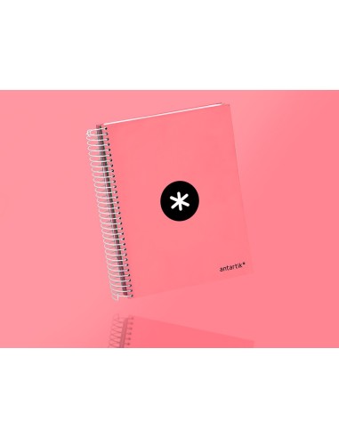CUADERNO ESP. ANTARTIK A5 T.FORRADA 5MM 5B 6T.120H.100GR. CORAL