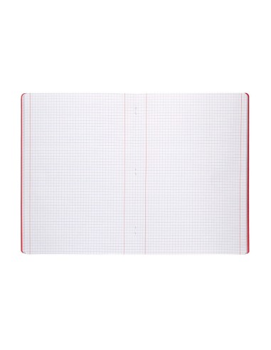 CUADERNO  360 T.DE PLAST.A4 48H. 90G/M2 5MM DOBLE MARGEN SURT.