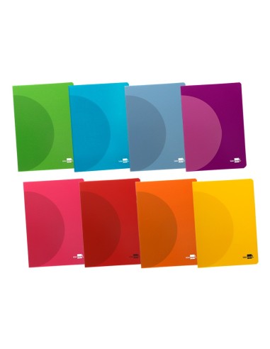 CUADERNO  360 T.DE PLAST.A4 48H. 90G/M2 5MM DOBLE MARGEN SURT.
