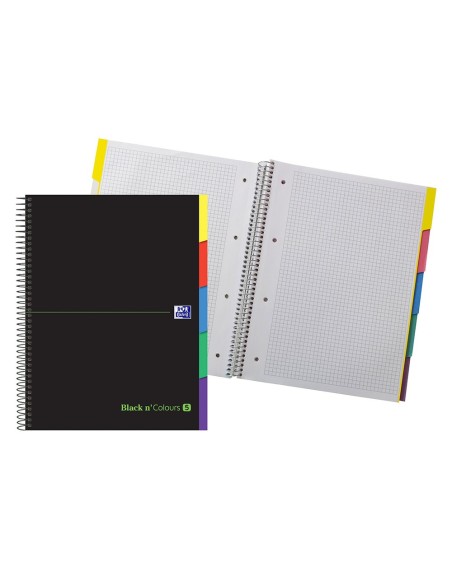 CUADERNO ESP. OXFORD B&C A4+T.EXTRA MICRO 5MM 5B 100H. 90GR. VE.