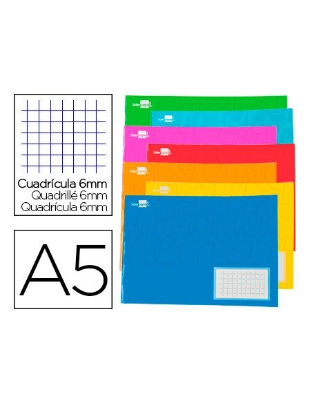 CUADERNO GRAP. WRITE A5 AP. T.CARTON 6MM 32H. 60GR. COL.SURT.