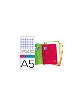 CUADERNO ESP. OXFORD A5 T.EXTRA 5MM 170H. 90GR. COL. SURT. 2