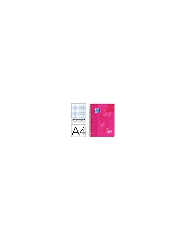 CUADERNO ESP. OXFORD OPTIK A4 T.PLASTICO MICRO 5MM 120H, ROSA