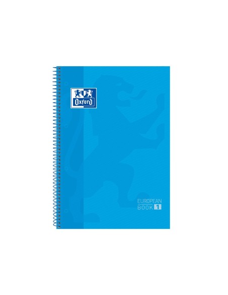 CUADERNO ESP. OXFORD EBOOK A4 T.EXTRA 5MM 80H 90GR. TURQ.