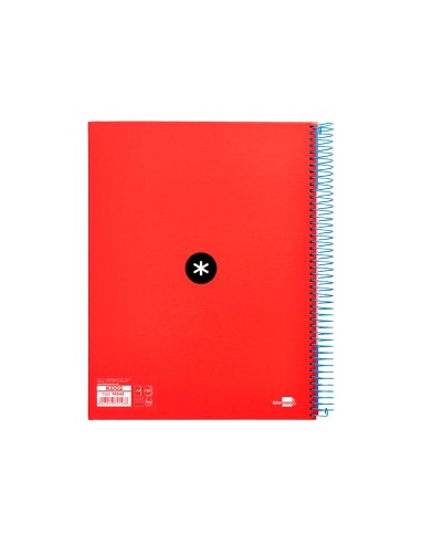 CUADERNO ESP. ANTARTIK A4 T.FORRADA MICRO HOR. 5B 4T.120H.100GR.RJ