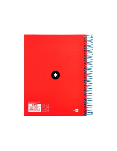 CUADERNO ESP. ANTARTIK A5 T.FORRADA MICRO HOR. 5B.6T.120H.100GR.RJ.