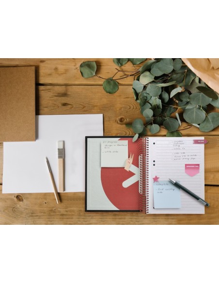 CUADERNO ESP. ANTARTIK A5 T.FORRADA MICRO HOR. 5B.6T.120H.100GR.NG.