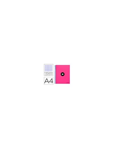CUADERNO ESP. ANTARTIK A4 T.FORRADA MICRO 5MM 5B 4T.120H.100GR.ROSA