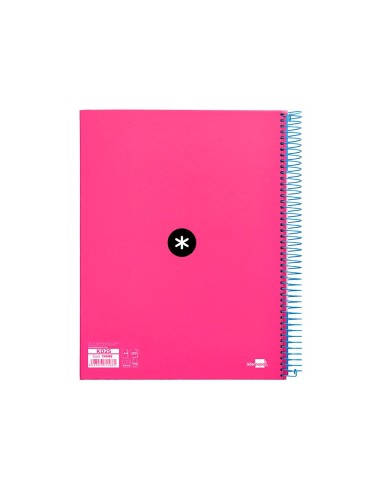 CUADERNO ESP. ANTARTIK A4 T.FORRADA MICRO 5MM 5B 4T.120H.100GR.ROSA