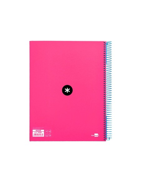 CUADERNO ESP. ANTARTIK A4 T.FORRADA MICRO 5MM 5B 4T.120H.100GR.ROSA