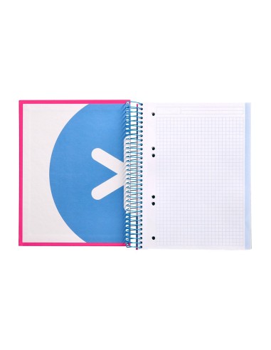 CUADERNO ESP. ANTARTIK A5 T.FORRADA MICRO 5MM 5B 6T.120H.100GR.ROSA