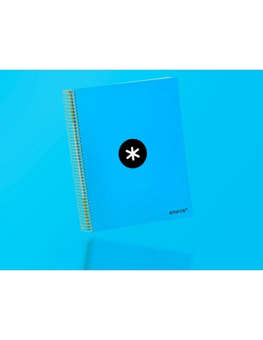 CUADERNO ESP. ANTARTIK A4 T.FORRADA MICRO LISO 4T.120H.100GR. AZ.