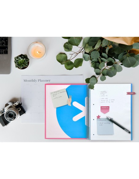 CUADERNO ESP. ANTARTIK A4 T.FORRADA MICRO LISO 4T.120H.100GR.ROSA FL