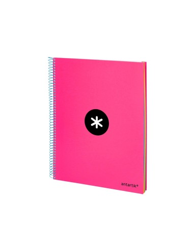 CUADERNO ESP. ANTARTIK A4 T.FORRADA MICRO LISO 4T.120H.100GR.ROSA FL