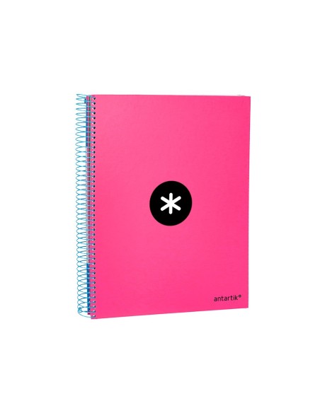 CUADERNO ESP. ANTARTIK A4 T.FORRADA MICRO LISO 4T.120H.100GR.ROSA FL