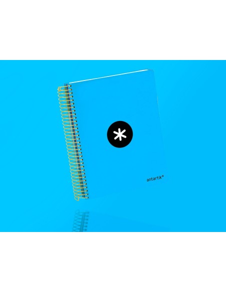 CUADERNO ESP. ANTARTIK A5 T.FORRADA MICRO LISO 5B 6T. 120H.100GR.AZ.