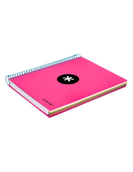 CUADERNO ESP. ANTARTIK A5 T.FORRADA MICRO LISO 5B 6T.120H.100GR.ROSA