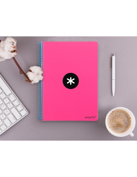 CUADERNO ESP. ANTARTIK FL. T.EXTRA.4MM 80H. 100GR. ROSA