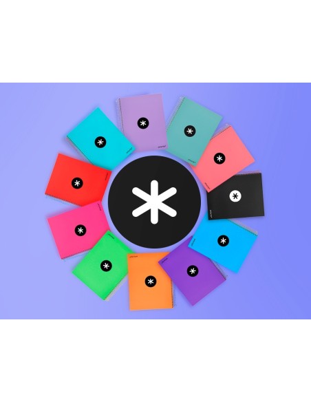 CUADERNO ESP. ANTARTIK A4 T.FORRADA MICRO 5MM 5B 4T.120H.100GR.SURT.