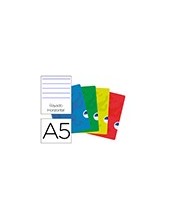 CUADERNO ENCOLADO OXFORD A5 T.FLEXIBLE HOR. 48H. 90GR. SURT. 2