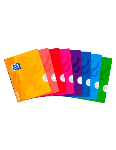 CUADERNO GRAP. OXFORD SCHOOL A5 T.FLEXIBLE 4MM 48H. 90GR. COL.SURT.